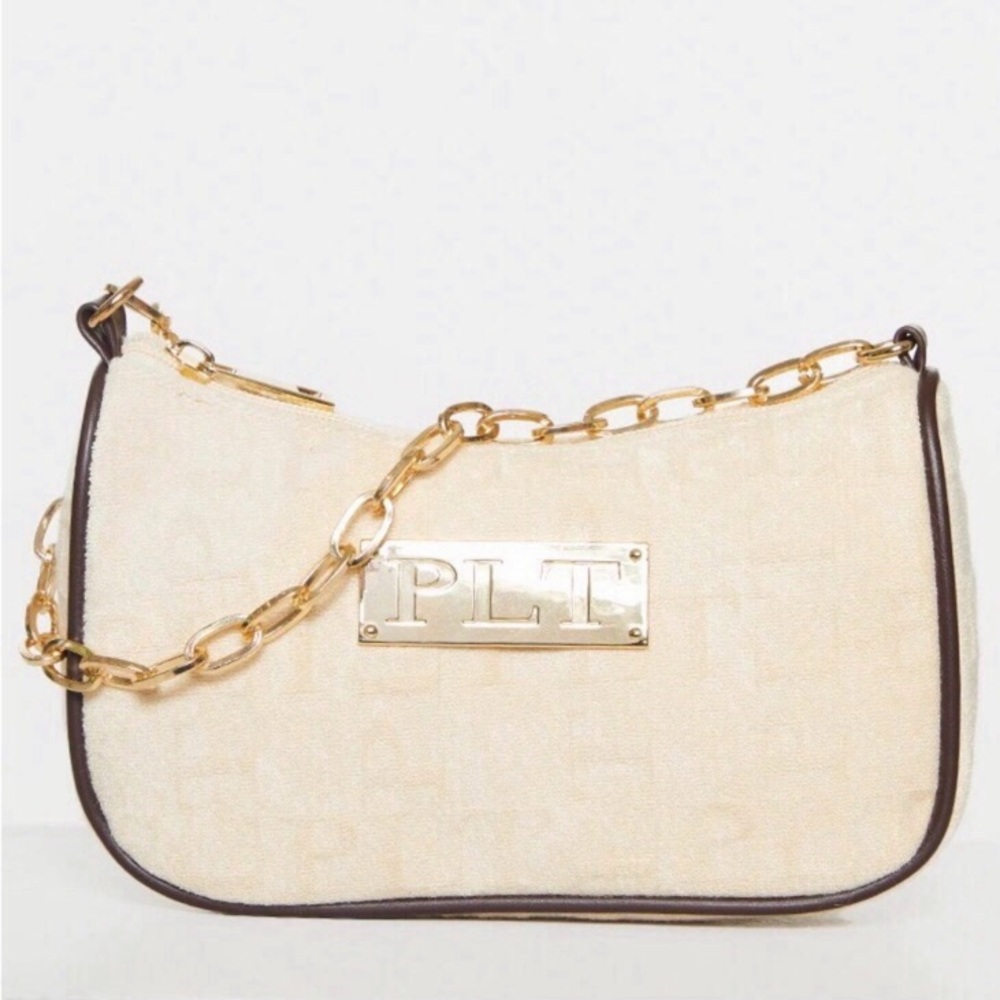 SALE rare embossed plt cream bag